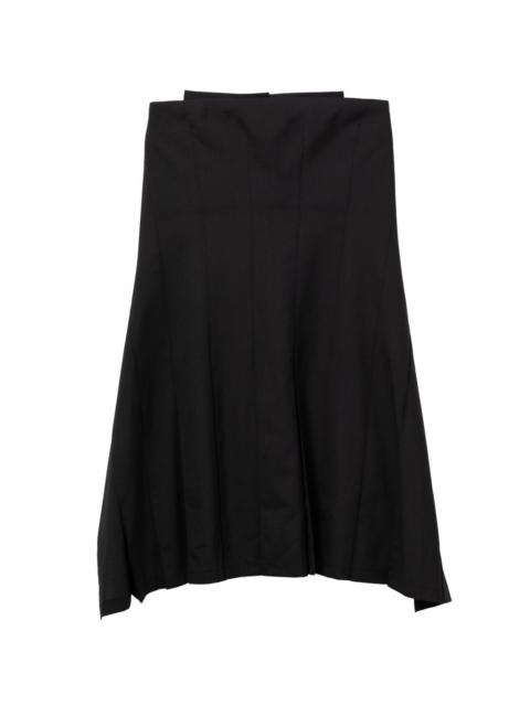 Junya Watanabe flared wrap midi skirt