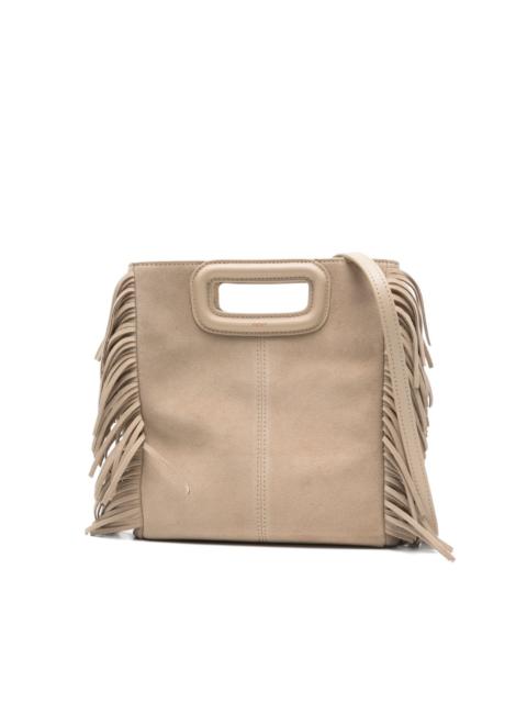 maje fringed top-handle tote bag