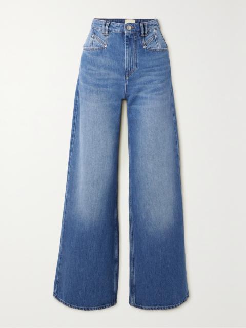 Isabel Marant Lemony High-rise Wide-leg Jeans