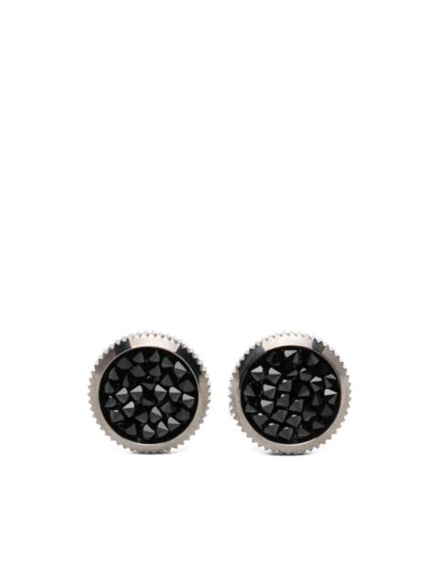 GIORGIO ARMANI crystal-embellished cufflinks