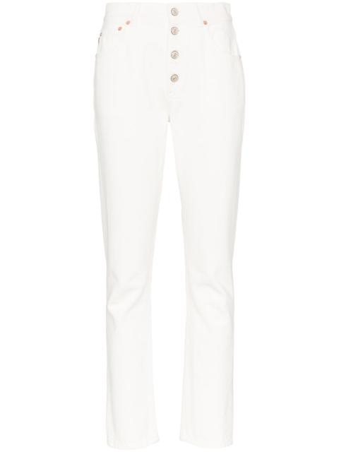 BALENCIAGA high waisted slim leg jeans