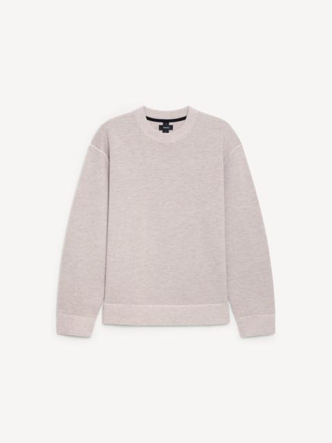Theory Relaxed Crewneck Sweatshirt in Light Bilen