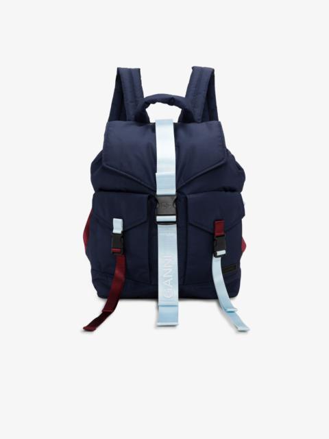 GANNI BLUE TECH BACKPACK