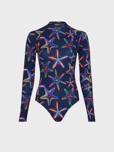 Vilebrequin Women UV Protection One-piece Rashguard Disco Stars