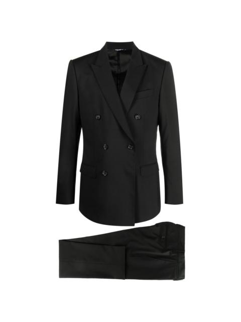 double-breasted tailored suit