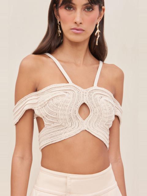 NAZANIN CROCHET TOP - OFF WHITE – CULT GAIA