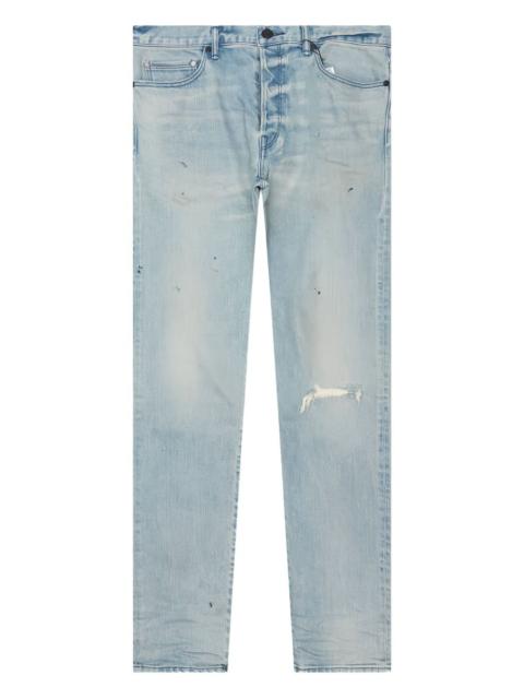 John Elliott distressed light-wash denim jeans