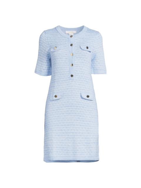 Lilly Pulitzer Women's Theodorah Sweater Sheath Dress - Bluette Metallic Marl