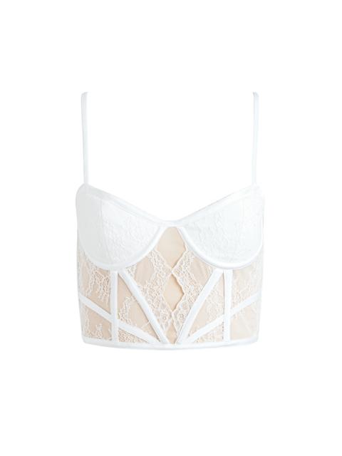 Alice + Olivia IZZY LACE BUSTIER TOP