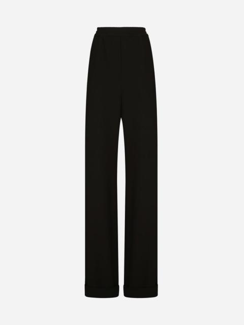 Dolce & Gabbana Woolen pajama pants with piping