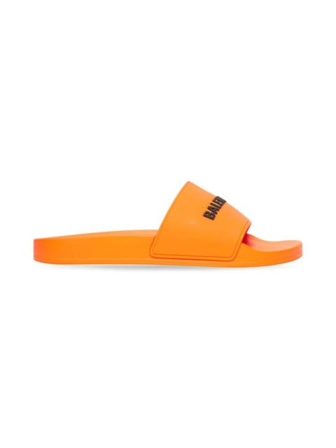 BALENCIAGA Men's Pool Slide Sandal  in Orange