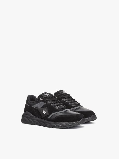 MCM Skywander Lo Sneakers in Calf Suede and Leather