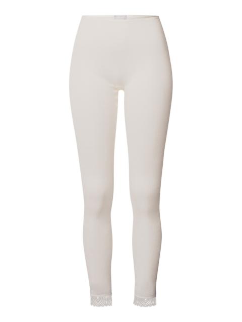 HANRO Woolen Lace Lace Trim Wool And Silk Leggings