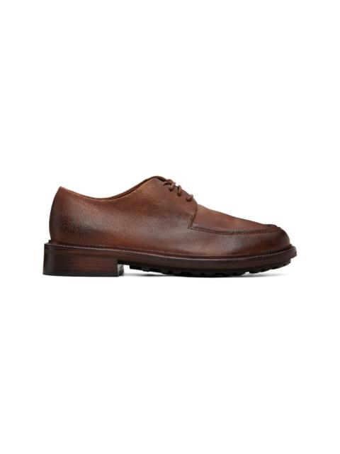 Marsèll Brown Gruboot Waxed Reversed Leather Derbys