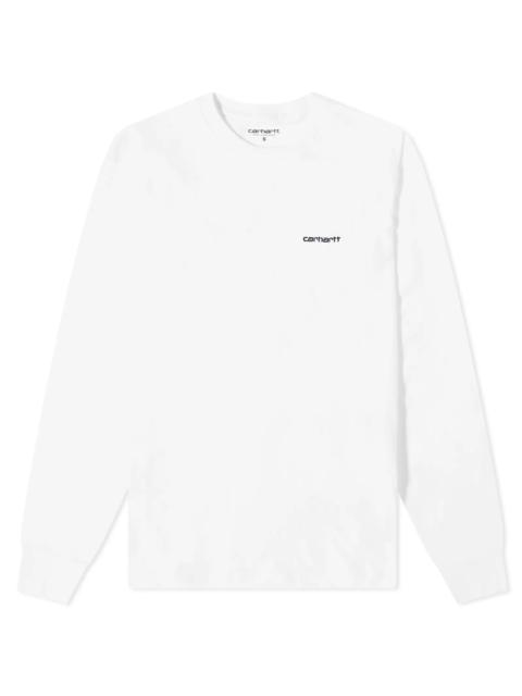 Carhartt WIP Long Sleeve Script Embroidery T-Shirt
