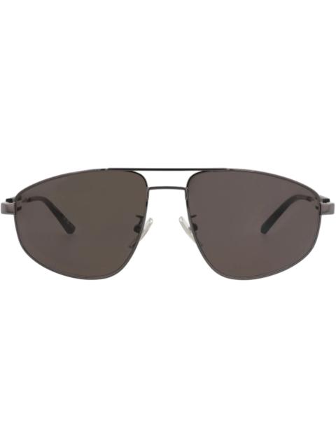 BALENCIAGA Balenciaga Aviator-Style Metal Sunglasses Grey Grey Grey (BB0115S-30008980-001)