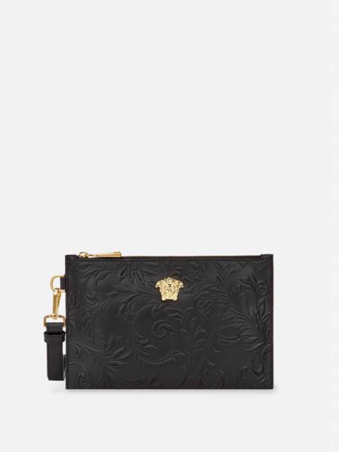 VERSACE Embossed Barocco Zip Pouch
