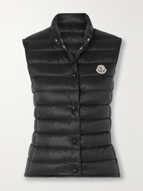 Moncler Liane quilted shell down vest Black