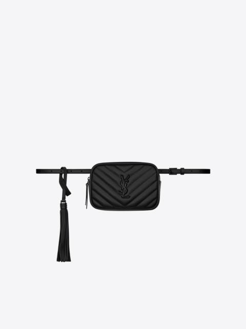 lou belt bag in quilted leather