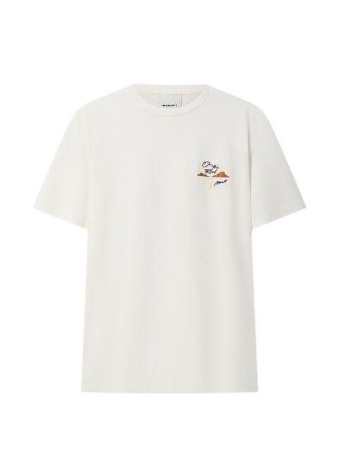Isabel Marant Honore embroidery round-neck T-shirt
