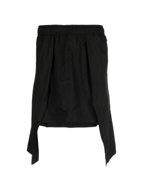 Julius skirt-layered trousers