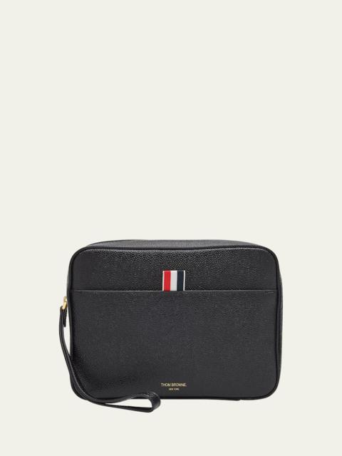 Thom Browne Men's Leather Toiletry Bag