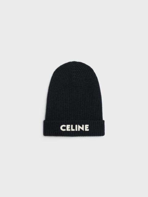 CELINE BEANIE IN RIBBED WOOL