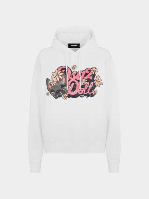 DSQUARED2 HILDE DOLL COOL FIT HOODIE SWEATSHIRT