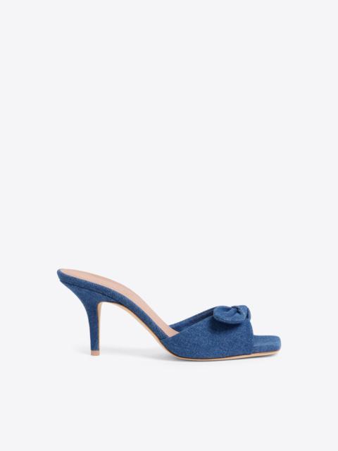 MALONE SOULIERS Vargas 70 Blue Denim Heeled Sandals