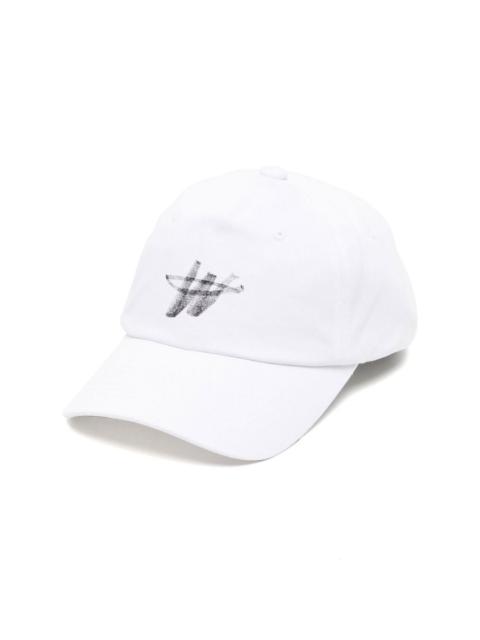 We11done cotton logo-print cap