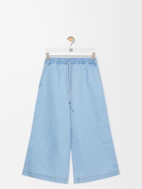 Loewe Cropped trousers in denim
