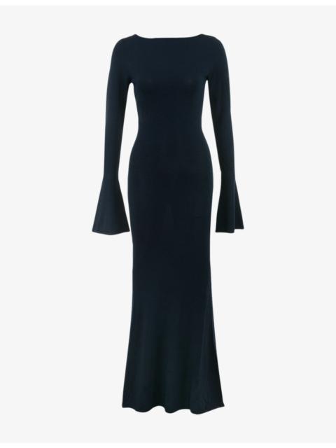 House of CB Christiane Slim-Fit Long-Sleeve Knitted Maxi Dress