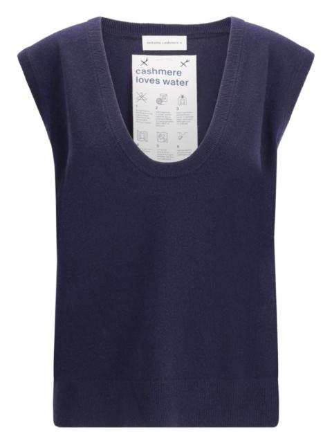extreme cashmere scoop-neck cashmere tank top