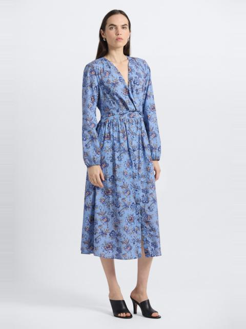 DEREK LAM 10 CROSBY VALERIE LONG SLEEVE TWIST FRONT DRESS