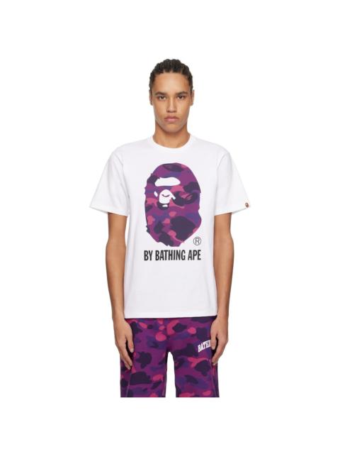 A BATHING APE® White Color Camo 'By Bathing Ape' T-shirt