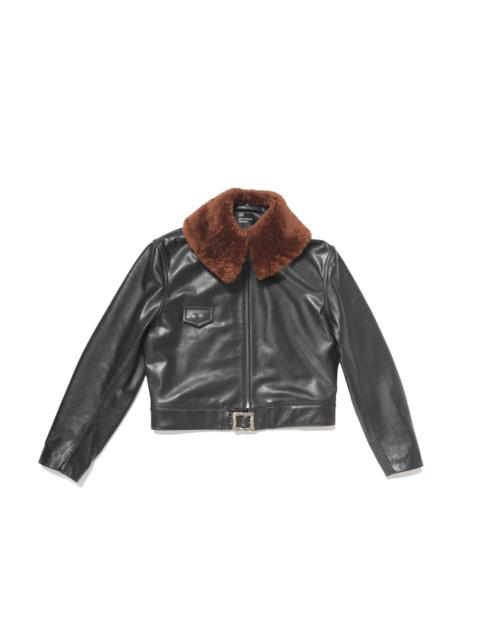 Enfants Riches Déprimés HOTROD JACKET WITH SHEARLING COLLAR