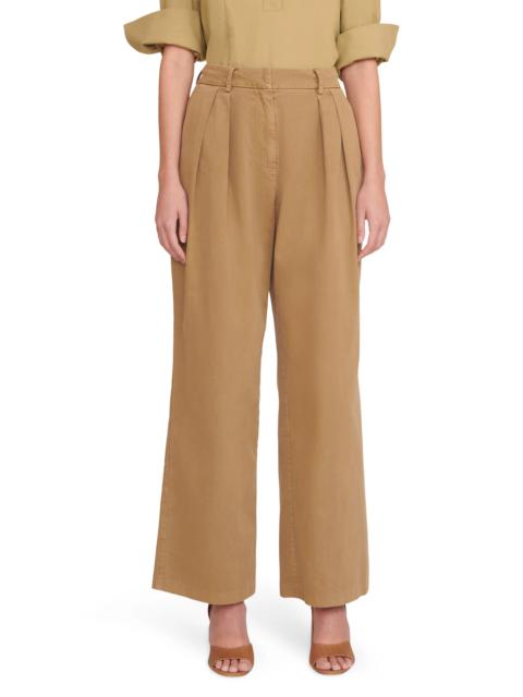 Luisa Wide Leg Cotton Twill Pants