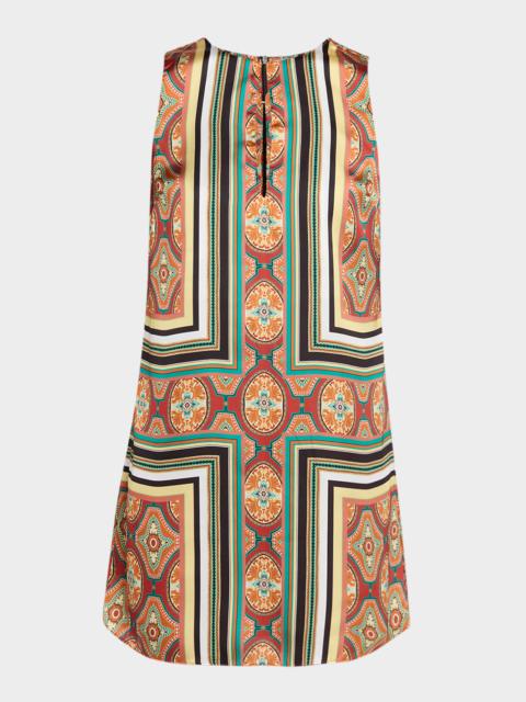 MISA Nour Satin Mini Dress
