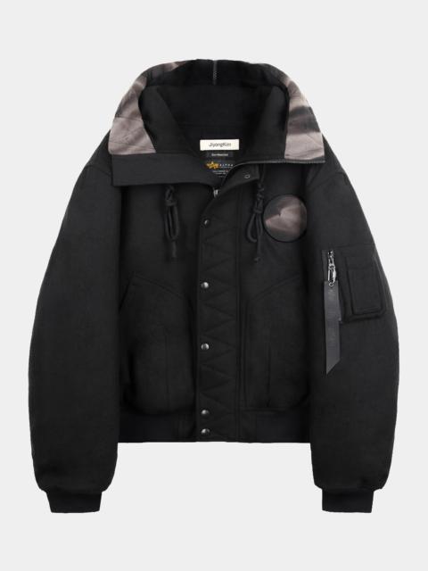 Nike JIYONG KIM X ALPHA SUN-BLEACHED SPLIT-HOOD FLIGHT JACKET