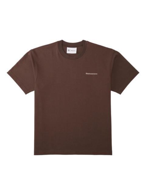 adidas x Pharrell Humanrace Small Logo T-Shirt 'Brown' HI2956