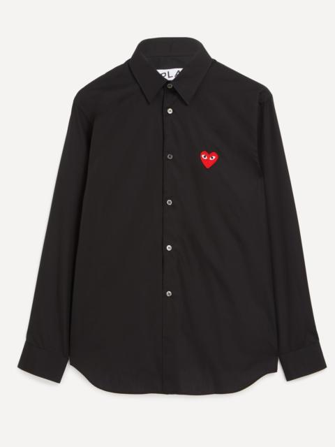 Comme des Garçons PLAY Heart Logo Patch Cotton Shirt