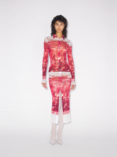 Jean Paul Gaultier THE RED DIABLO SHIRT-DRESS