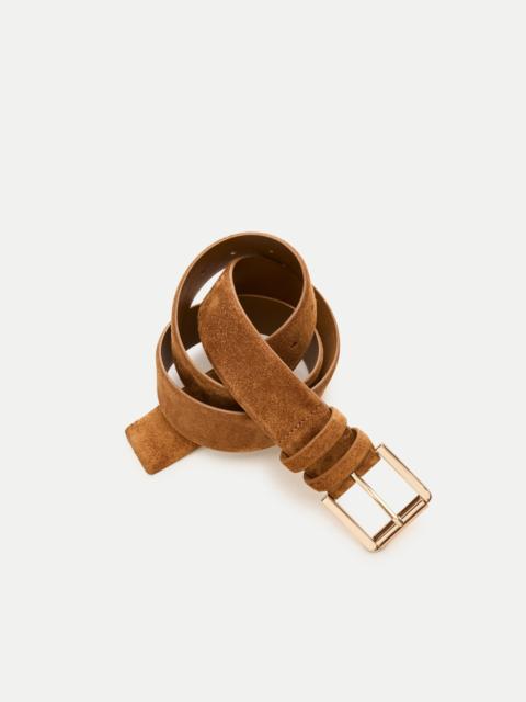 J.CREW Suede roller-buckle belt