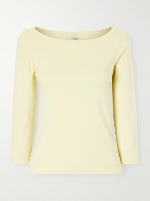 FLORE FLORE Steffi Ribbed Organic Cotton-jersey T-shirt