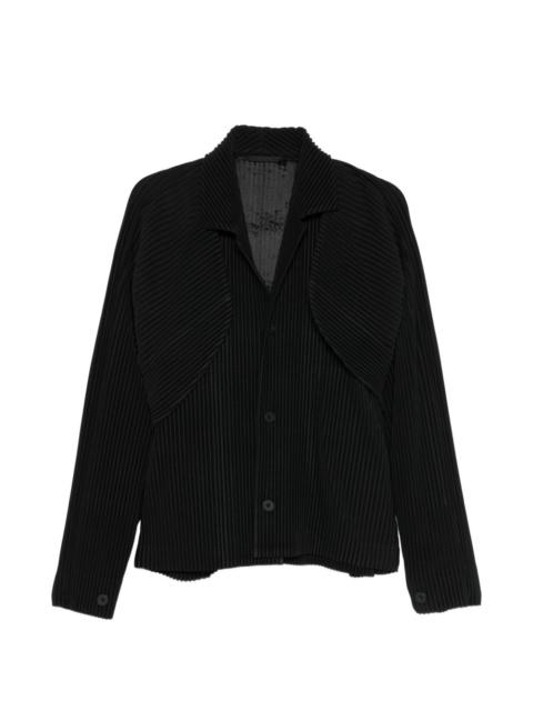 ISSEY MIYAKE pleated cropped blazer