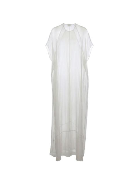 Valentino sheer silk-organza maxi dress