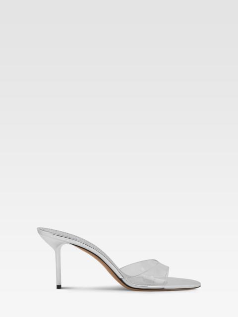 PARIS TEXAS PVC and mirrored leather mule