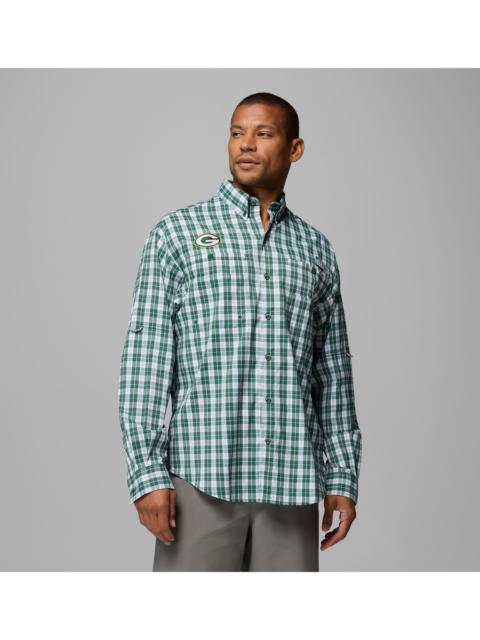 Columbia Men's PFG Super Tamiami Long Sleeve Shirt - Green Bay Packers