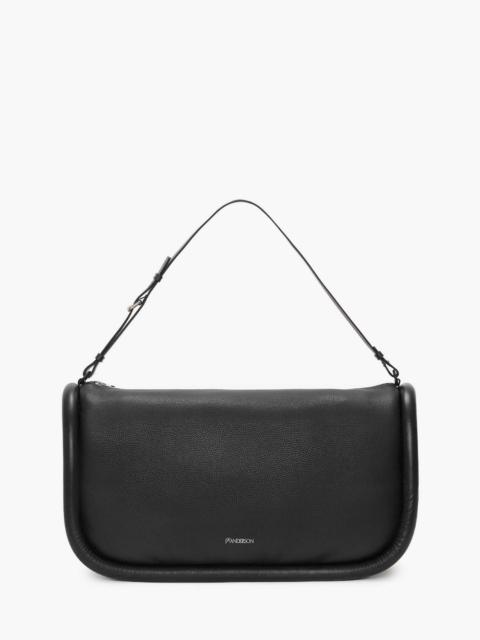 BUMPER-36 - LEATHER SHOULDER BAG WITH ADDITIONAL WEBBING STRAP