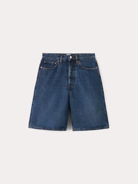 Totême Classic denim shorts dark blue